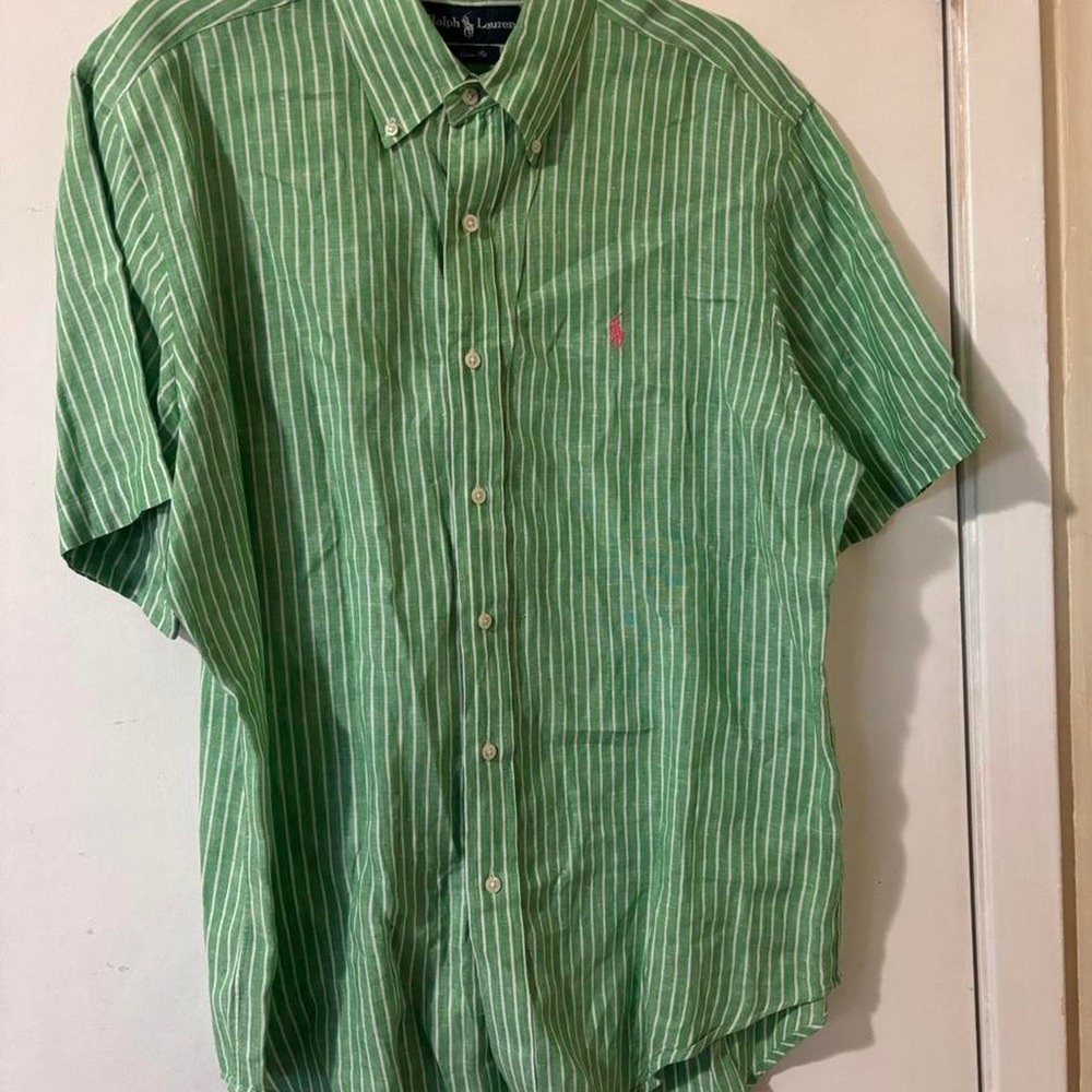 Vintage green Ralph Lauren button up size Large